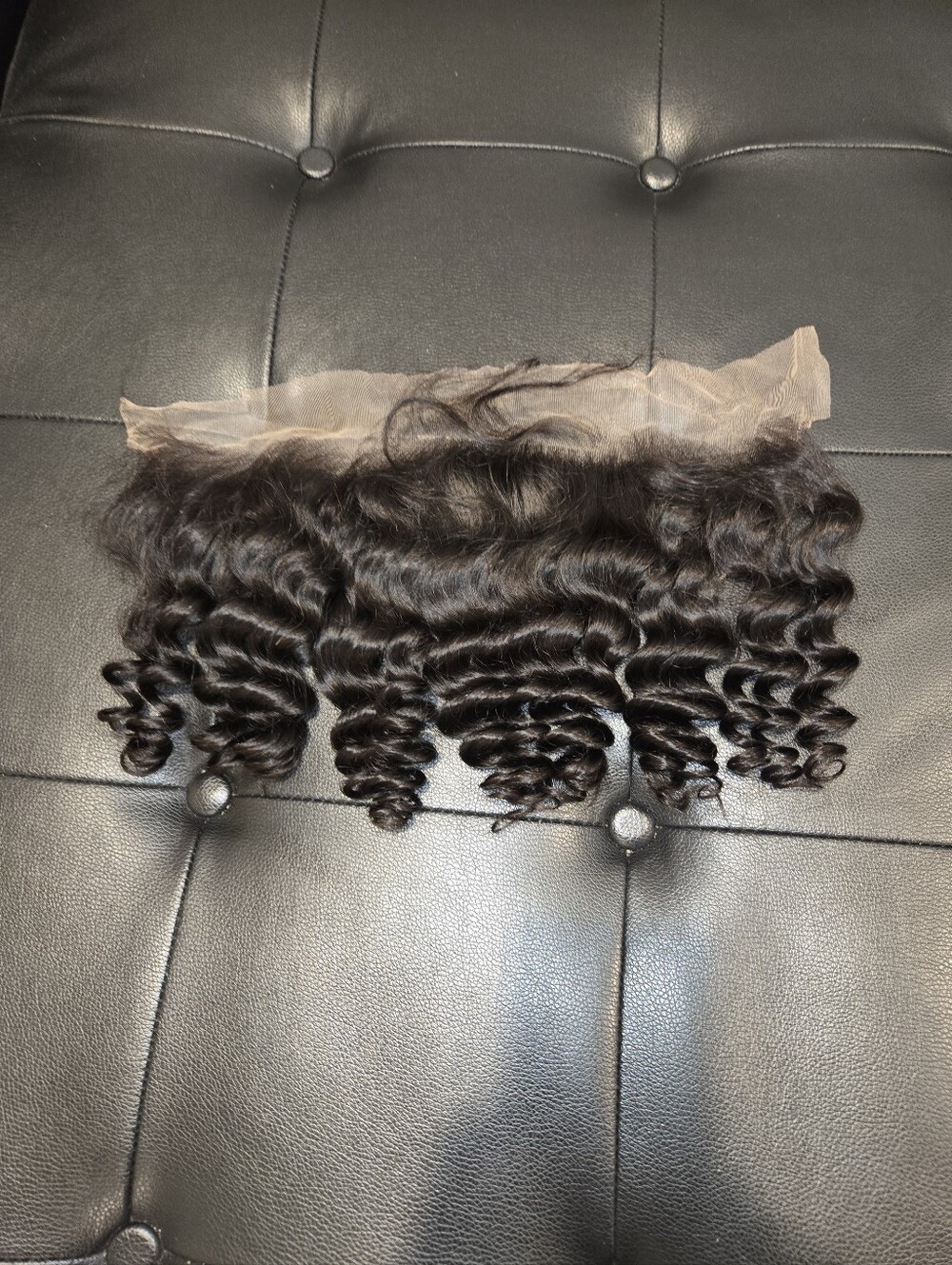 12" Virgin Malaysian Curly 13x4 HD Lace Frontal